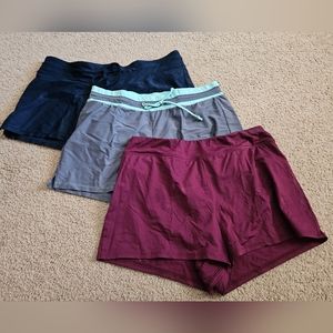 Three pair of women's swim shorts